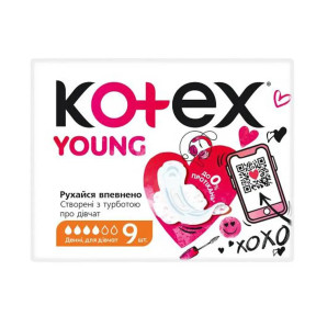 Гигиенические прокладки Kotex Young Day Normal, 9 шт.